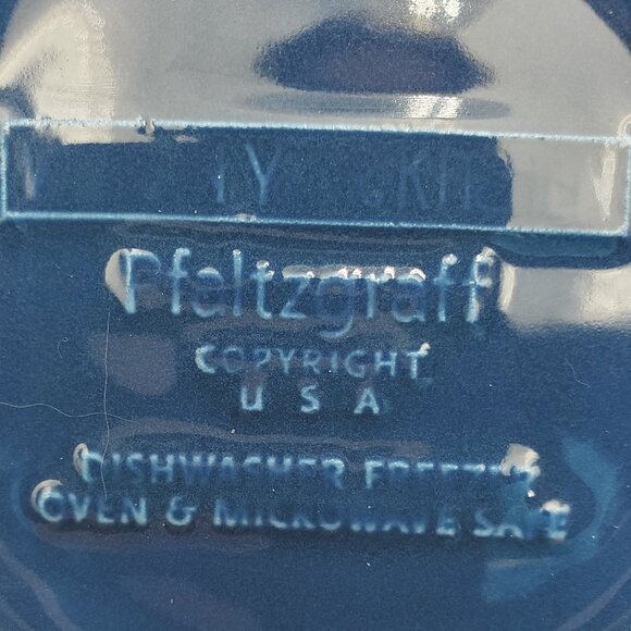 Pfaltzgraff Weir In Your Kitchen Chicory Lugged Soup Bowls Blue Handled Ramekins - Picture 6 of 8